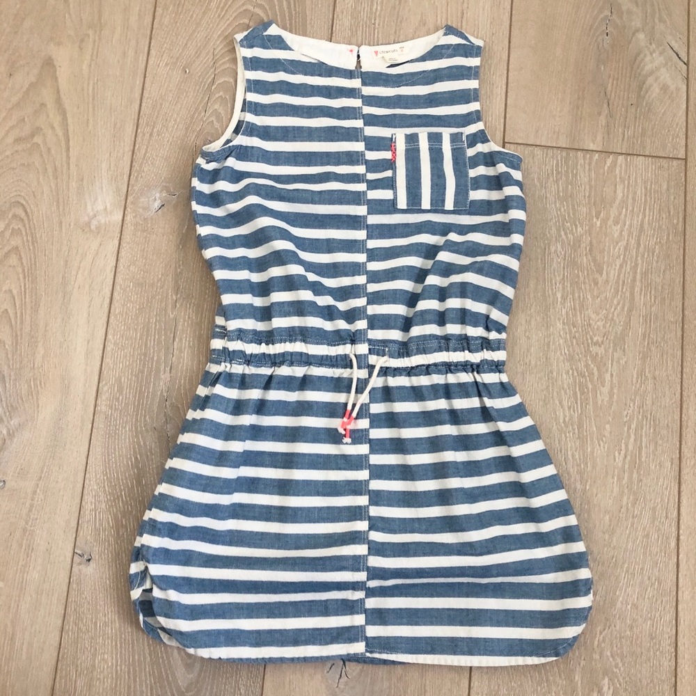 Crewcuts Blue & White Cotten Top/Dress size 8